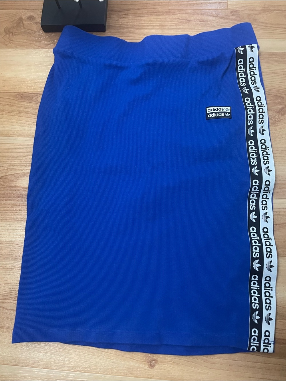 adidas Royal Blue Pencil Skirt with Logo Side Tape